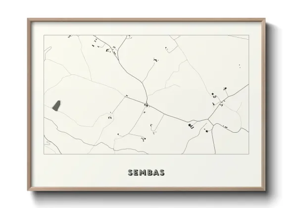 Une affiche de carte sur Sembas