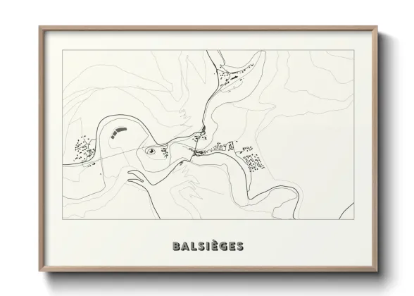 Une affiche de carte sur Balsièges