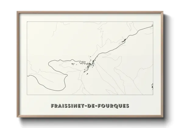 Une affiche de carte sur Fraissinet-de-Fourques