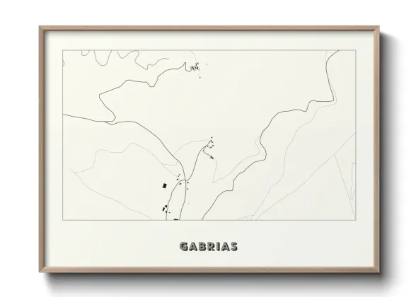 Une affiche de carte sur Gabrias