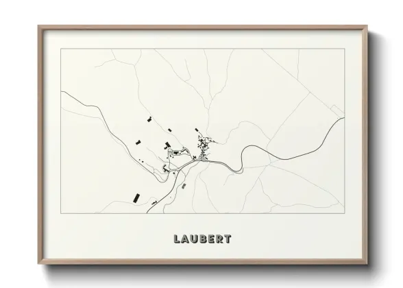 Une affiche de carte sur Laubert