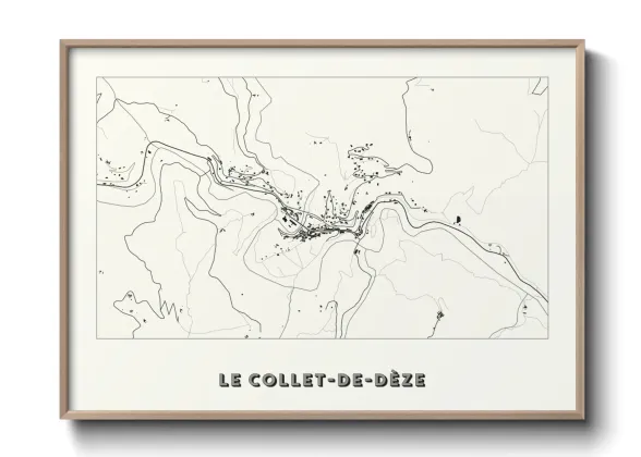 Une affiche de carte sur Le Collet-de-Dèze