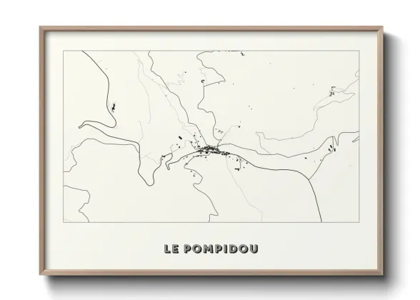 Une affiche de carte sur Le Pompidou