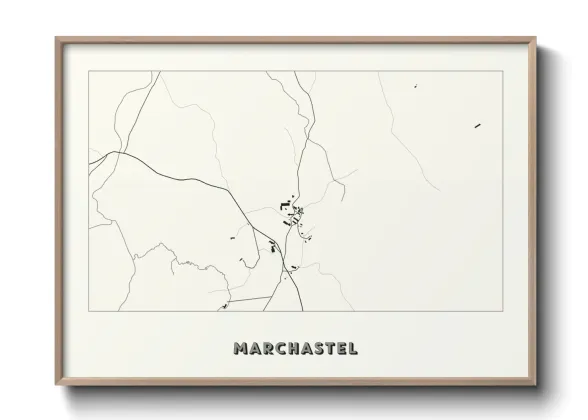 Une affiche de carte sur Marchastel