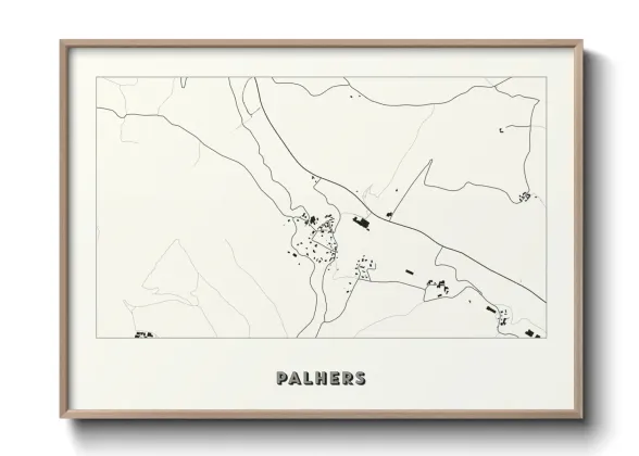 Une affiche de carte sur Palhers