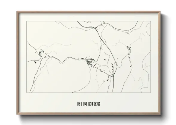 Une affiche de carte sur Rimeize