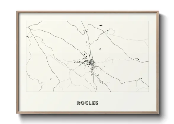 Une affiche de carte sur Rocles