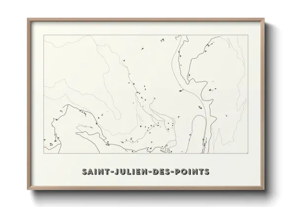 Une affiche de carte sur Saint-Julien-des-Points