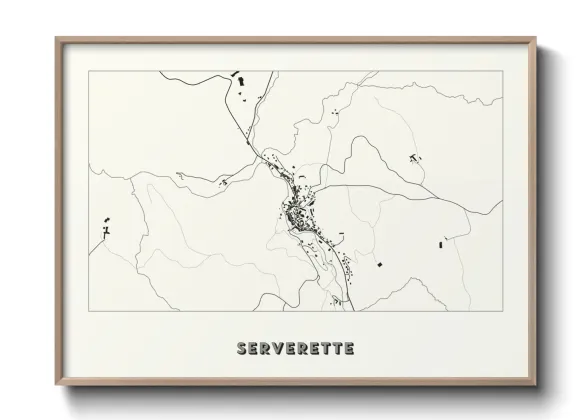 Une affiche de carte sur Serverette