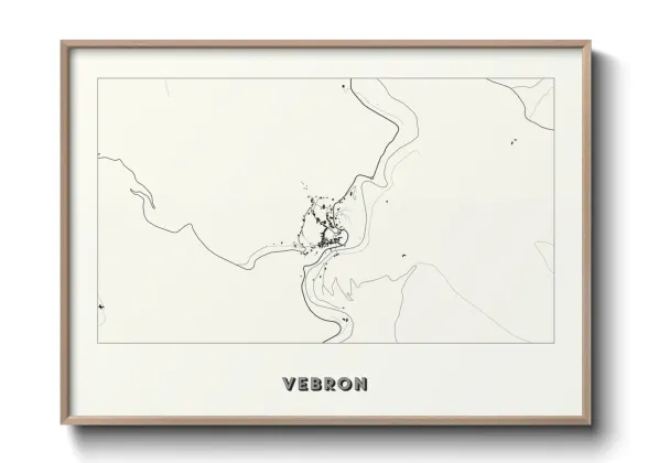 Une affiche de carte sur Vebron