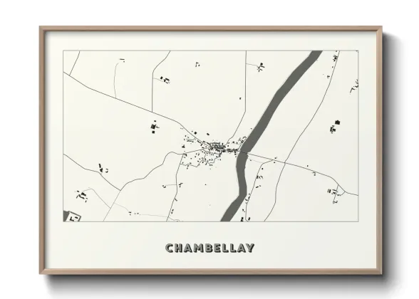 Une affiche de carte sur Chambellay