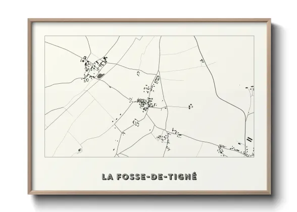 Une affiche de carte sur La Fosse-de-Tigné