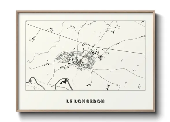 Une affiche de carte sur Le Longeron
