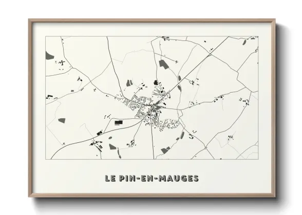 Une affiche de carte sur Le Pin-en-Mauges