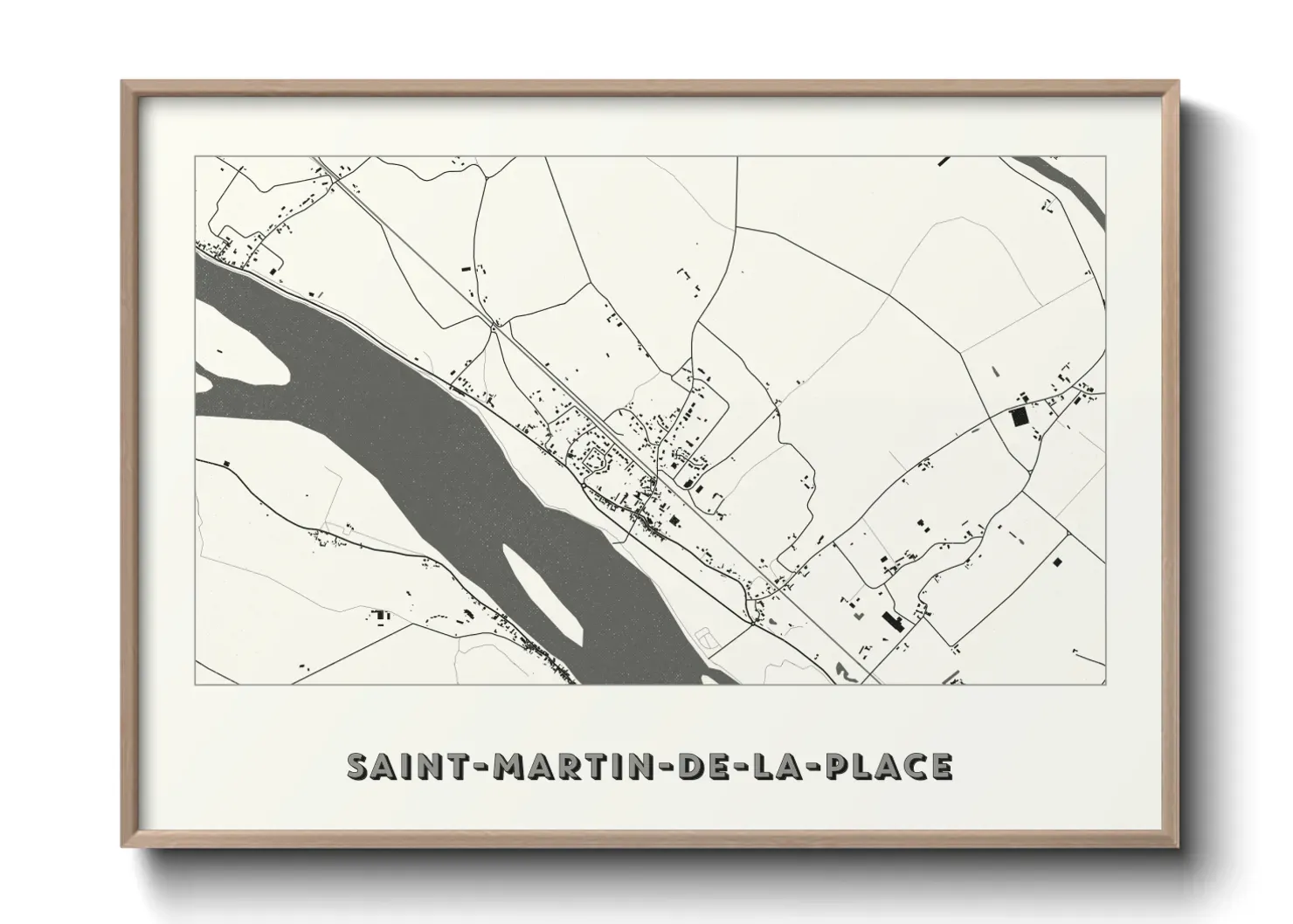 Un poster carteSaint-Martin-de-la-Place
