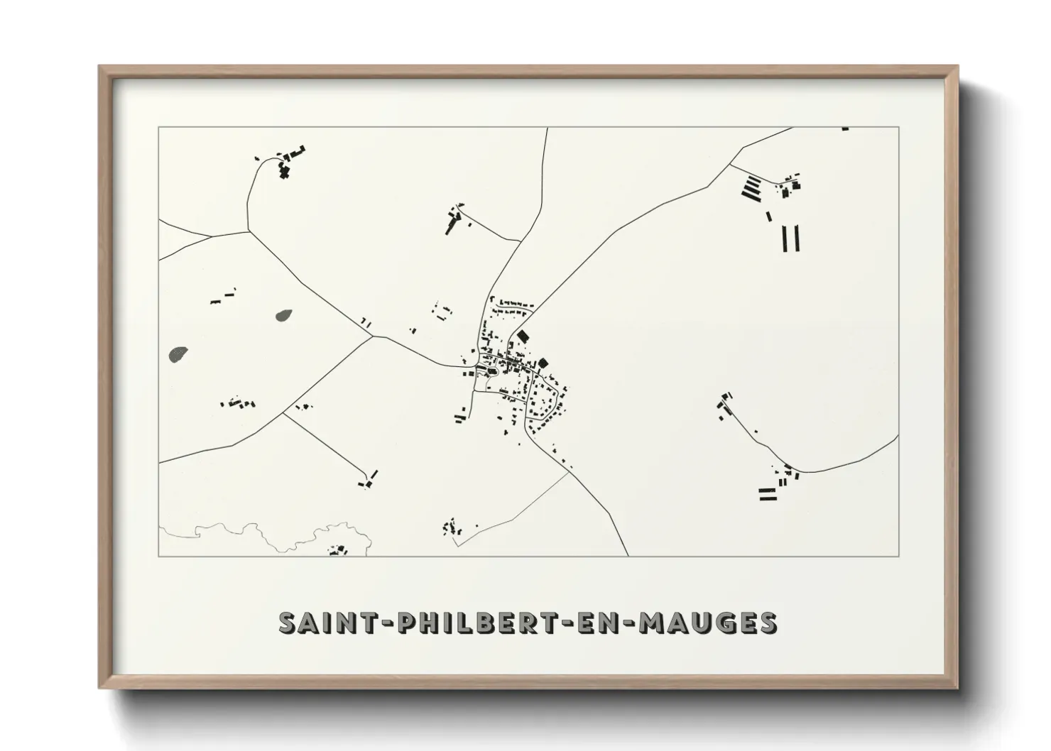 Un poster carteSaint-Philbert-en-Mauges