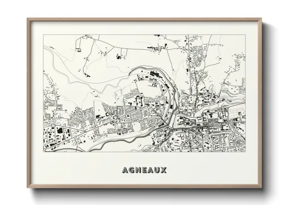Une affiche de carte sur Agneaux