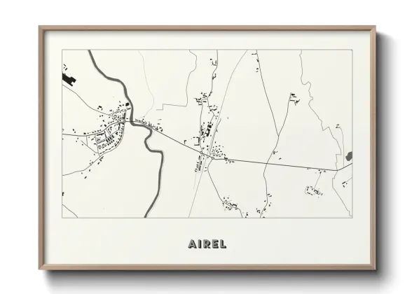 Une affiche de carte sur Airel