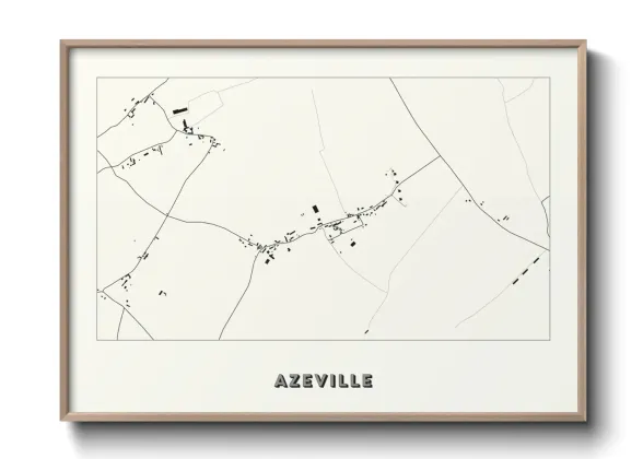 Une affiche de carte sur Azeville