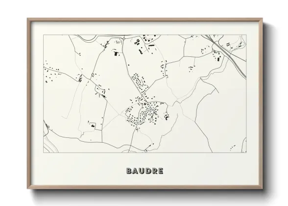 Une affiche de carte sur Baudre