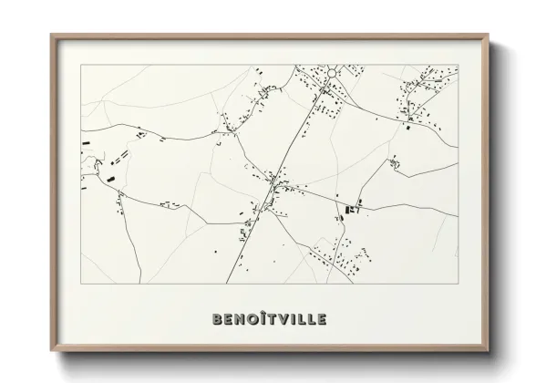 Une affiche de carte sur Benoîtville