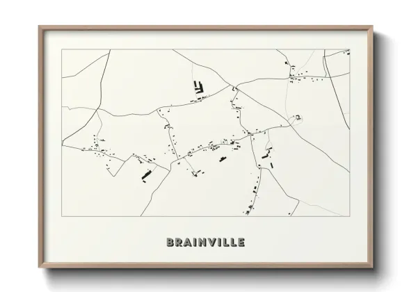 Une affiche de carte sur Brainville
