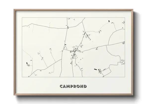 Une affiche de carte sur Camprond