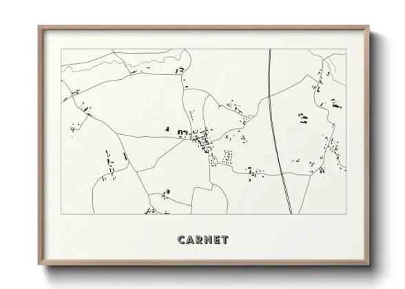 Une affiche de carte sur Carnet