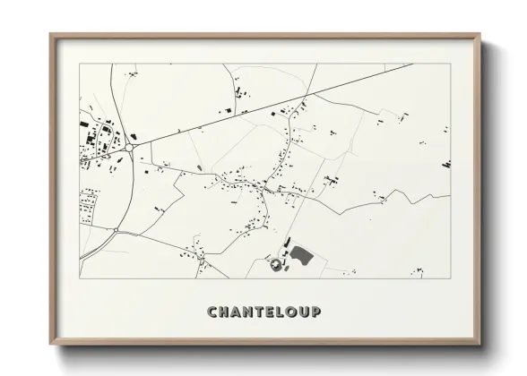 Une affiche de carte sur Chanteloup