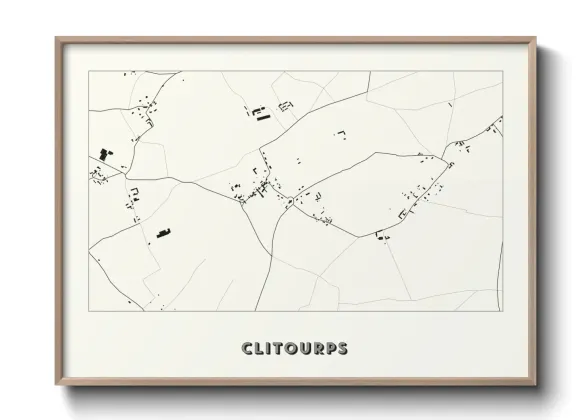 Une affiche de carte sur Clitourps