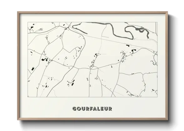 Une affiche de carte sur Gourfaleur