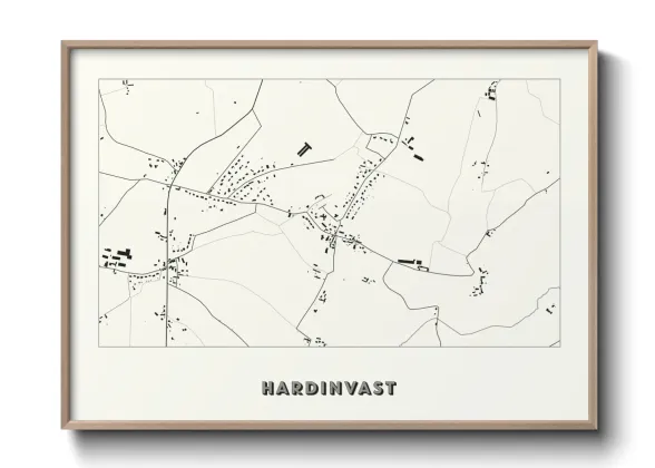 Une affiche de carte sur Hardinvast