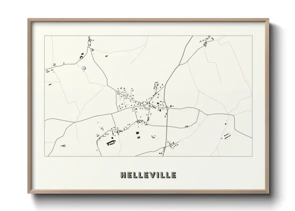 Une affiche de carte sur Helleville
