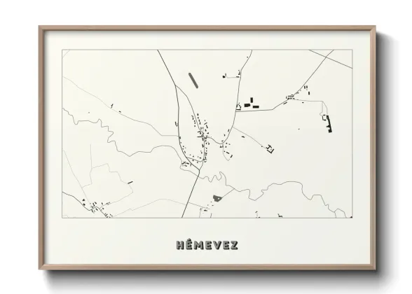 Une affiche de carte sur Hémevez
