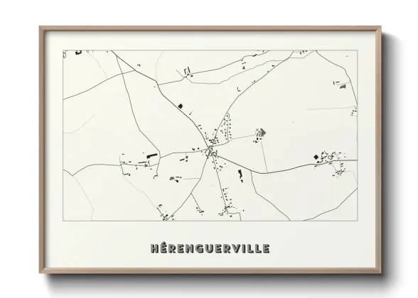 Une affiche de carte sur Hérenguerville