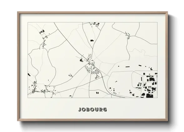 Une affiche de carte sur Jobourg