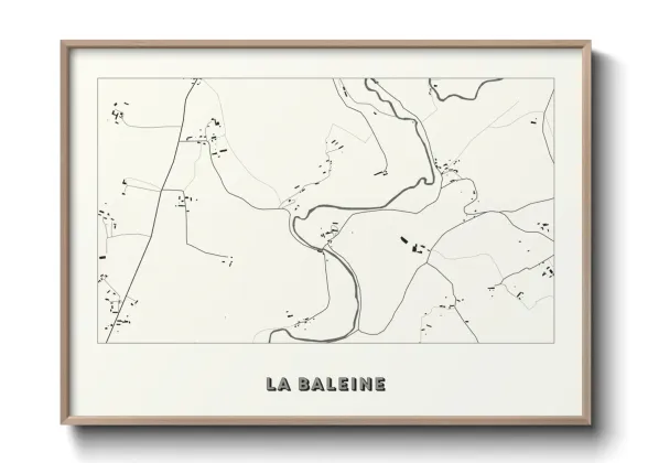 Une affiche de carte sur La Baleine