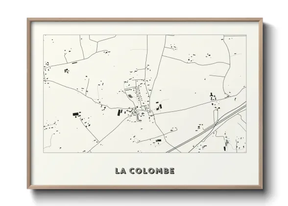 Une affiche de carte sur La Colombe