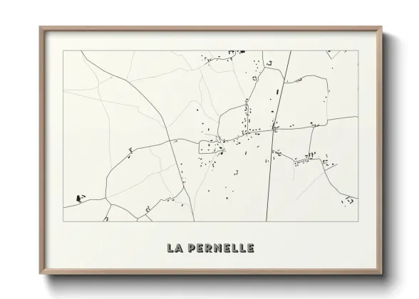 Une affiche de carte sur La Pernelle