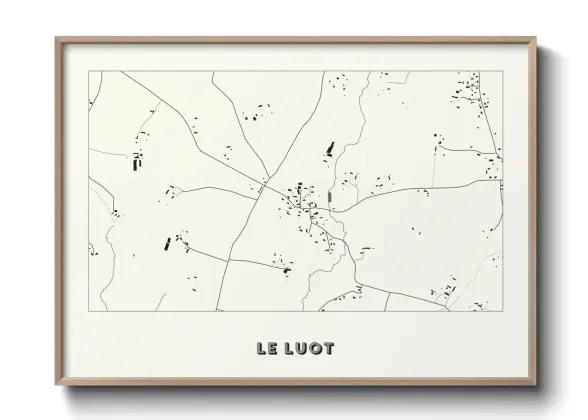 Une affiche de carte sur Le Luot
