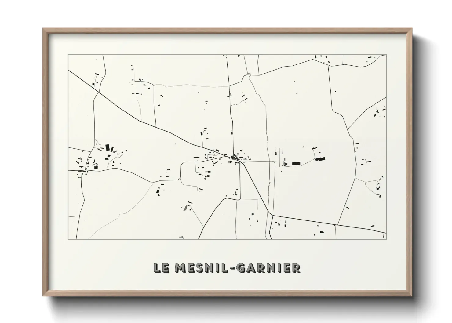 Un poster carteLe Mesnil-Garnier