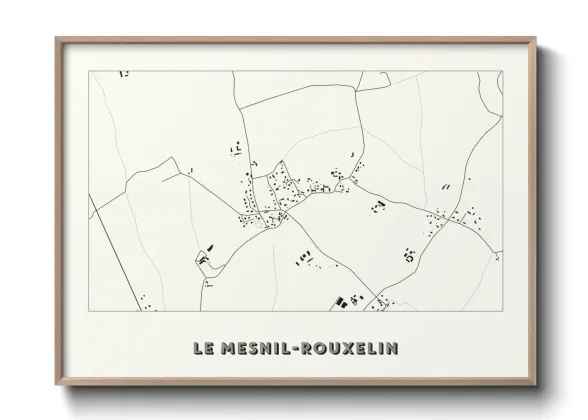 Une affiche de carte sur Le Mesnil-Rouxelin