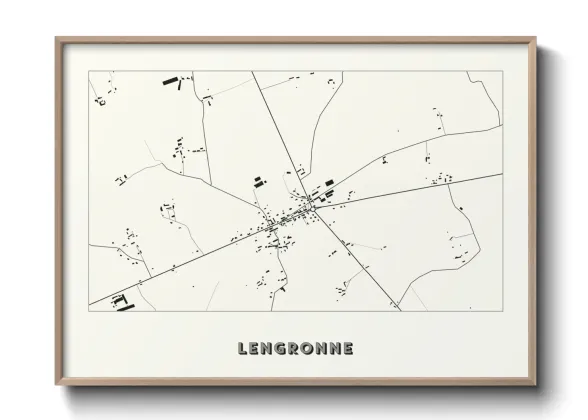 Une affiche de carte sur Lengronne