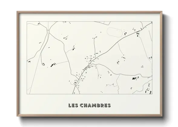Une affiche de carte sur Les Chambres