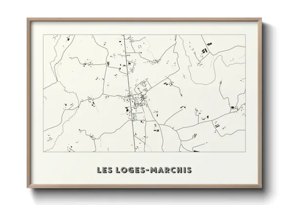 Une affiche de carte sur Les Loges-Marchis