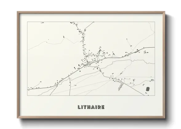 Une affiche de carte sur Lithaire