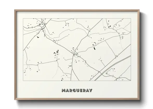 Une affiche de carte sur Margueray