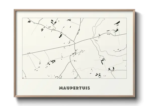 Une affiche de carte sur Maupertuis