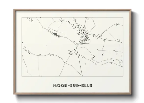 Une affiche de carte sur Moon-sur-Elle