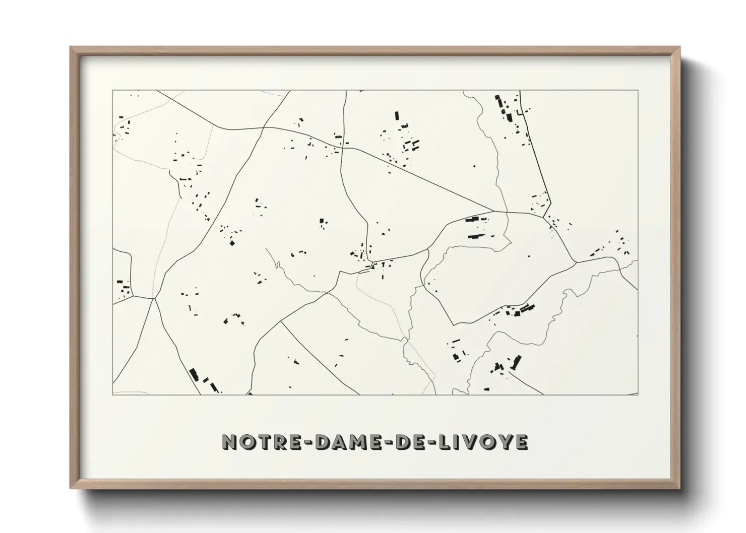 Un poster carteNotre-Dame-de-Livoye